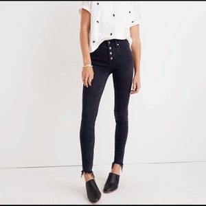 Madewell skinny button-down jeans
